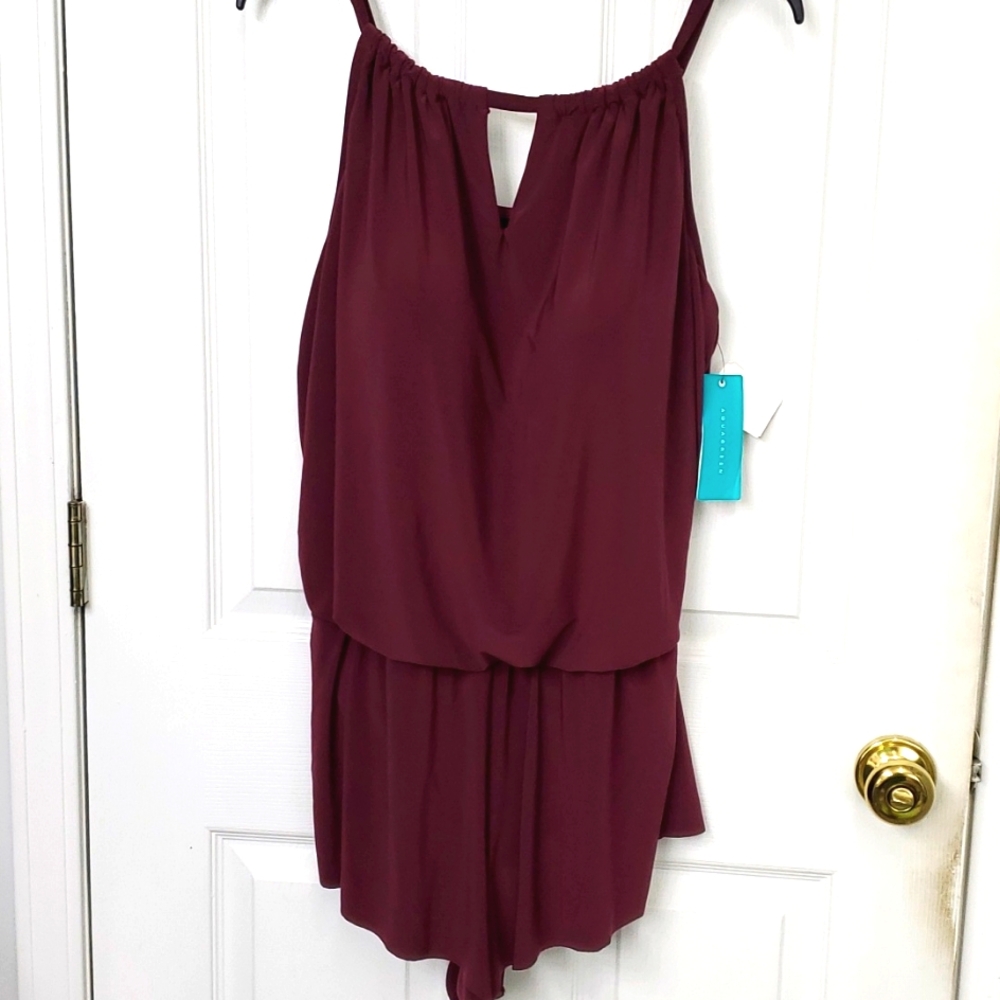 NWT Aqua Green size 18W one piece romper style swimsuit